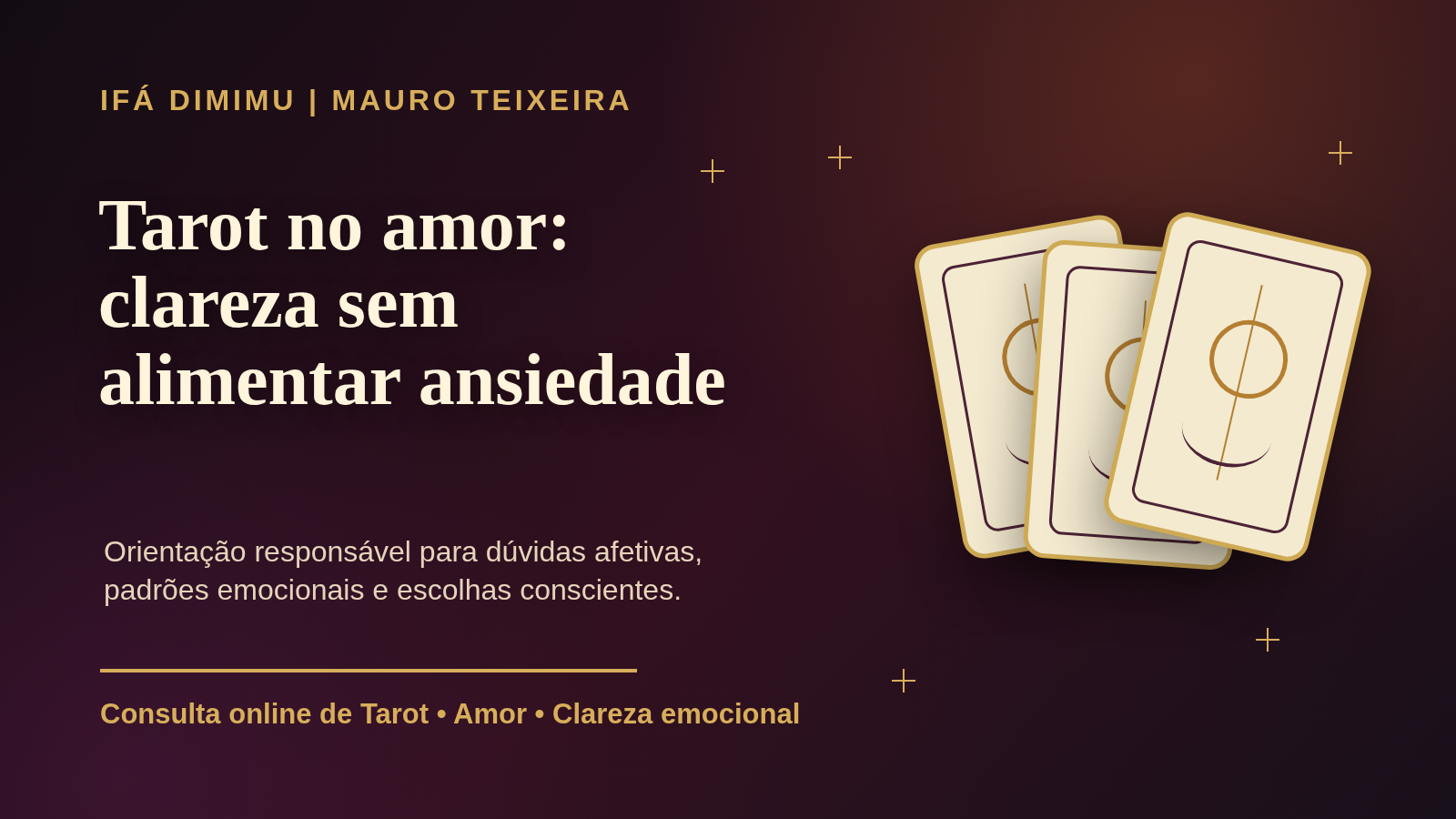 Tarot no amor: como buscar clareza sem alimentar ansiedade