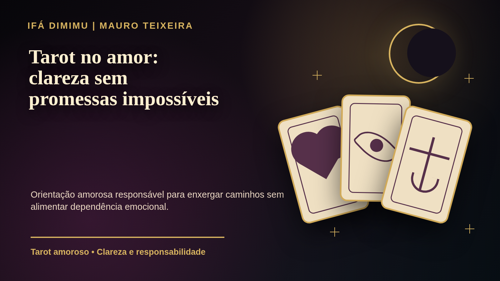 Tarot no amor: clareza para relacionamentos sem promessas impossíveis