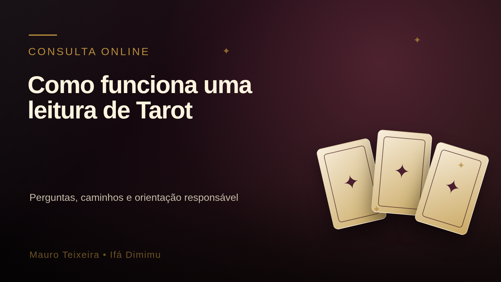 Como funciona uma consulta de Tarot online