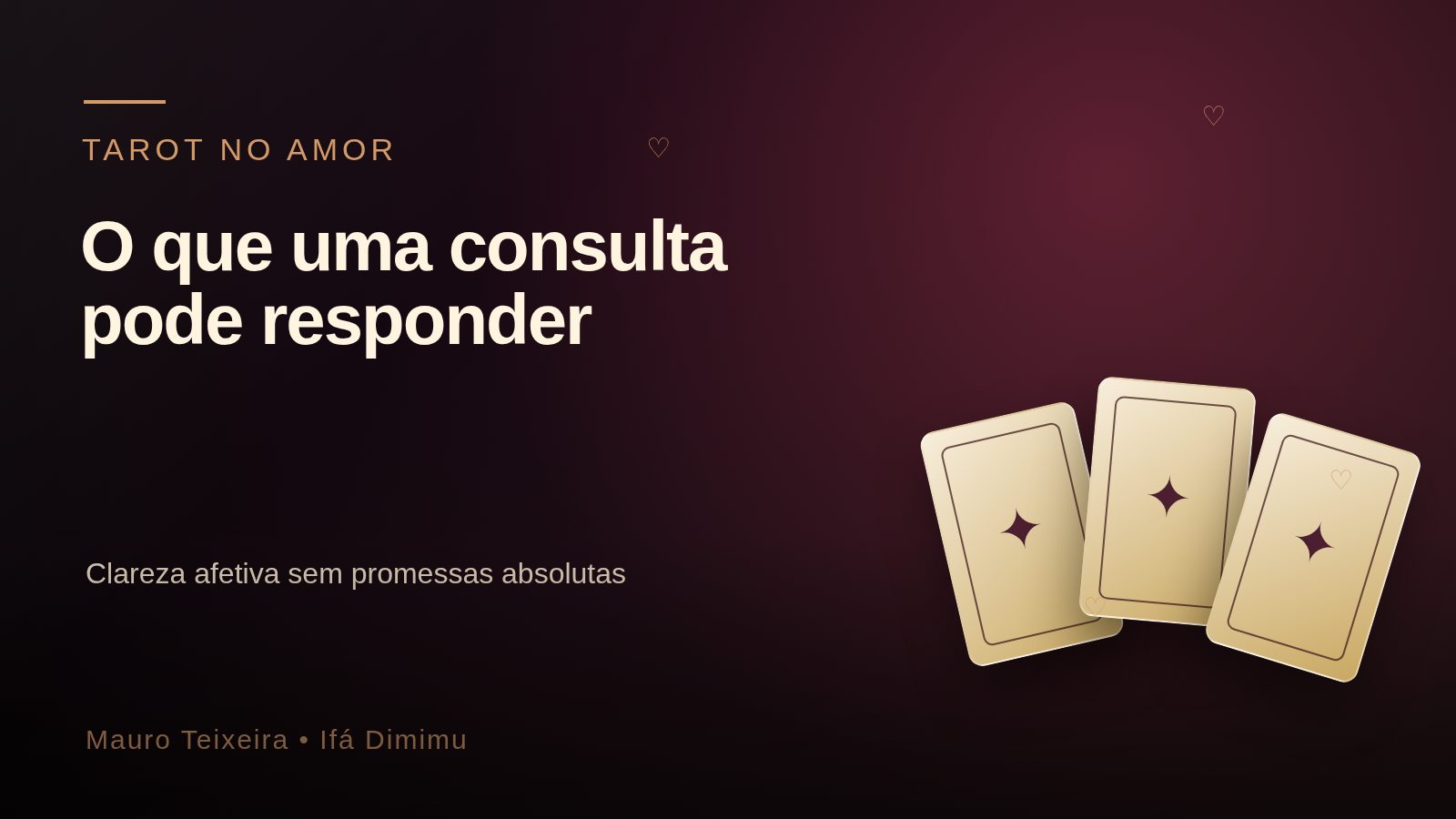 Tarot no amor: o que uma consulta pode e não pode responder