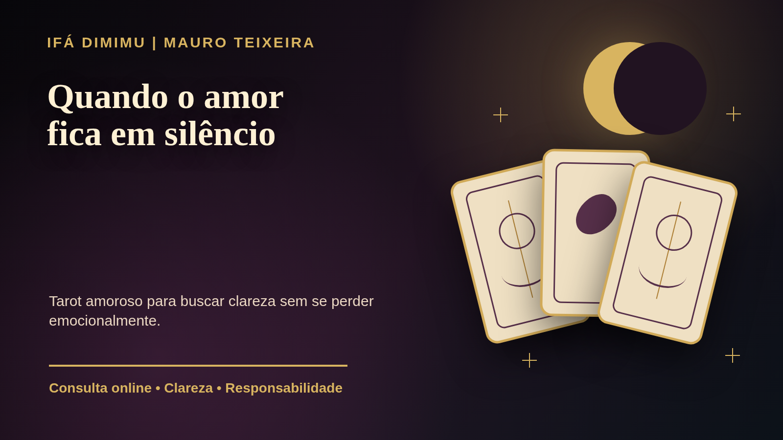 Quando o amor fica em silêncio: como o Tarot pode ajudar a buscar clareza