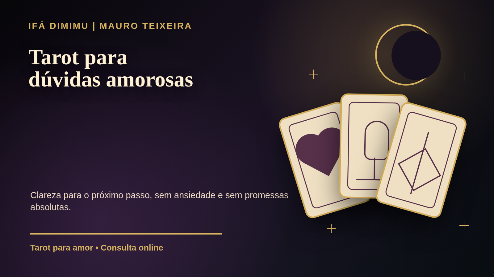 Tarot para dúvidas amorosas: como buscar clareza sem se prender à ansiedade